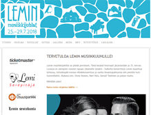 Tablet Screenshot of leminmusiikkijuhlat.fi